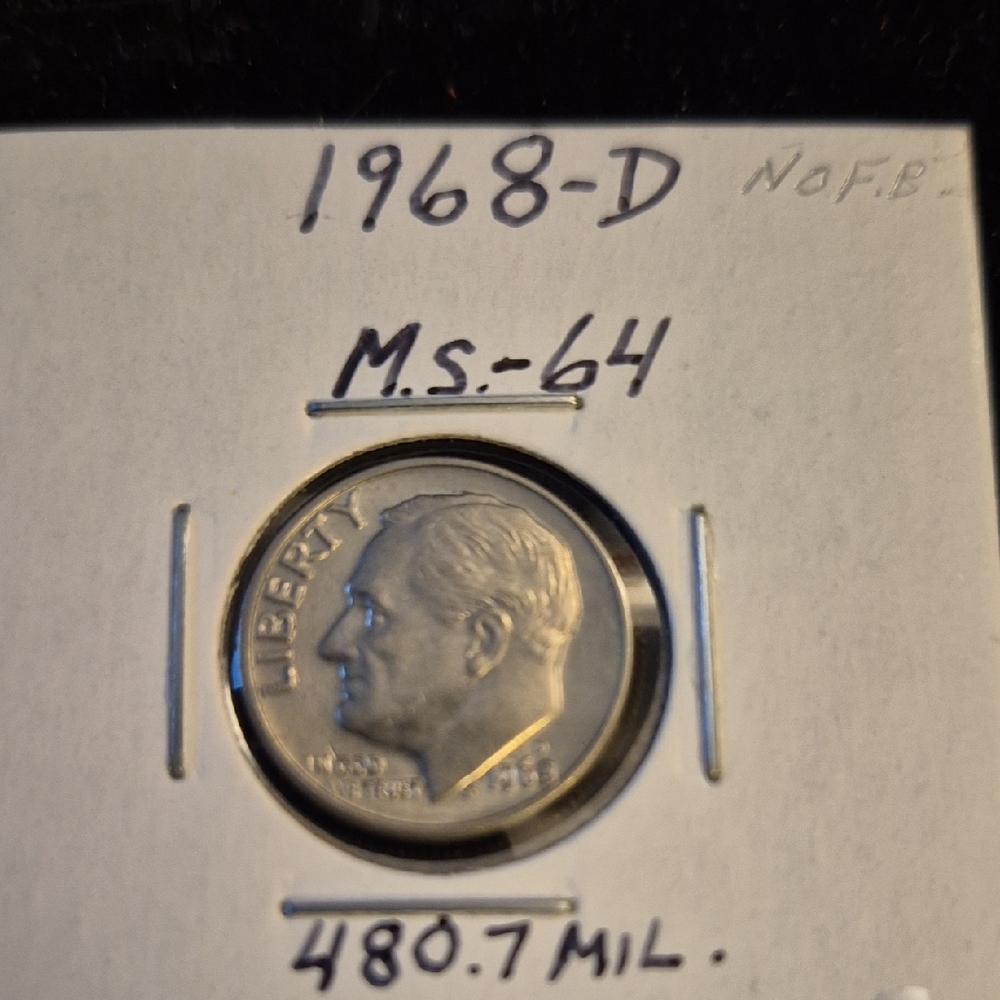 1968-D Roosevelt Dime Coin